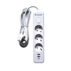 Сетевой удлинитель 3 м, 3 розетки, 2 USB порта, Type C, "MAXIMUM"(Максимум)MX 12486